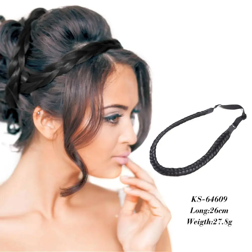 Neitsi модная женская прическа синтетическая плетеная эластичная резинка для волос аксессуары для волос регулируемые размеры KS-64609