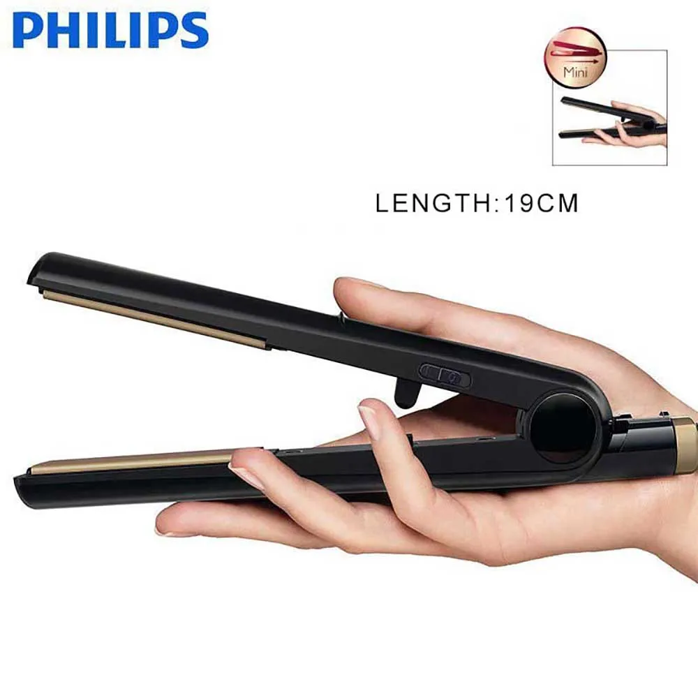 

PHILIPS Essential Care Hair Straightener Porcelain Coating Does Not Injure Hair Travel Mini Portable Straight Clip HP8301/70