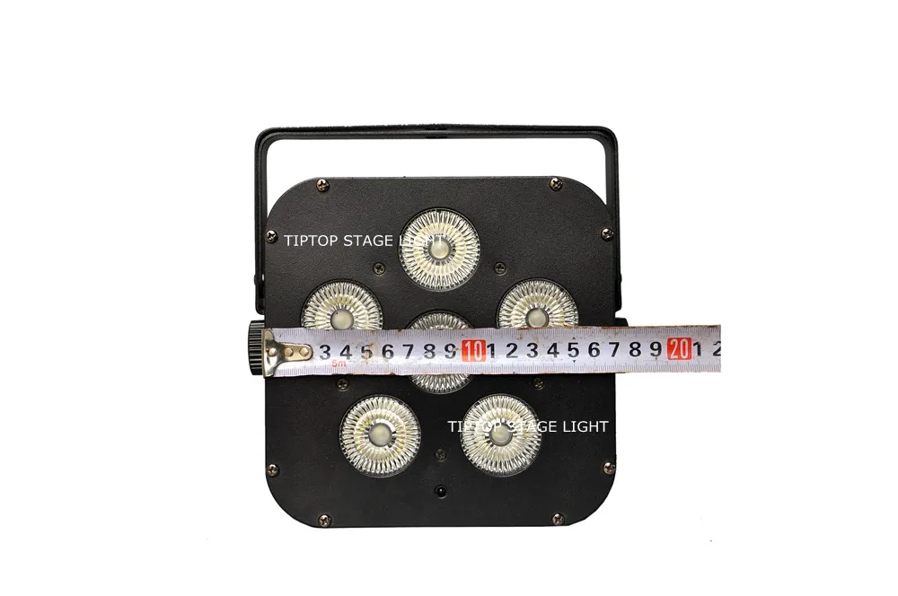 Rgbaw plus uv Bateria sem Fio para o Estágio Par para o Tiptop Tp b04 Preto 6x18 w 6in1 Dmx Energia da Levou Luz Estágio Iluminação Controlador Infravermelho ce Rohs 29 led downlight