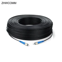ZHWCOMM 200 м наружный волоконно-оптический капельный FC одномодовый кабель патч-корд FC UPC 1 ядро 3 стальной провод кабель патч-корд