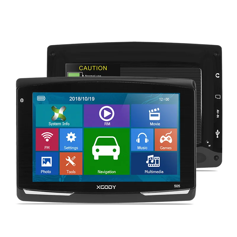 XGODY 505 Автомобильный gps навигатор 5 дюймов FM Bluetooth AVIN Navitel новейшая Европейская карта Sat Nav грузовик gps навигатор Автомобильный 8 Гб - Размер экрана, дюймов: 5"