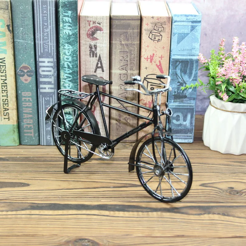 Креативные ретро металлические фигурки для велосипеда, модель велосипеда, украшения для рабочего стола, ремесла, старая мебель, украшение для дома, подарки для детей на день рождения