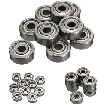 

10PCS/Set 623ZZ Bearing ABEC-5 3x10x4mm Double Shielded Miniature 623-2Z Carbon Steel Shafts Ball Bearings 623 ZZ EMQ Z3V3