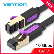 Vention cabo de rede rj45 cat7 lan, cabo de rede stp 1m 2m 3m 5m 8m cabo de remendo para pc, cabo de ligação para laptop e gato 10m 20m