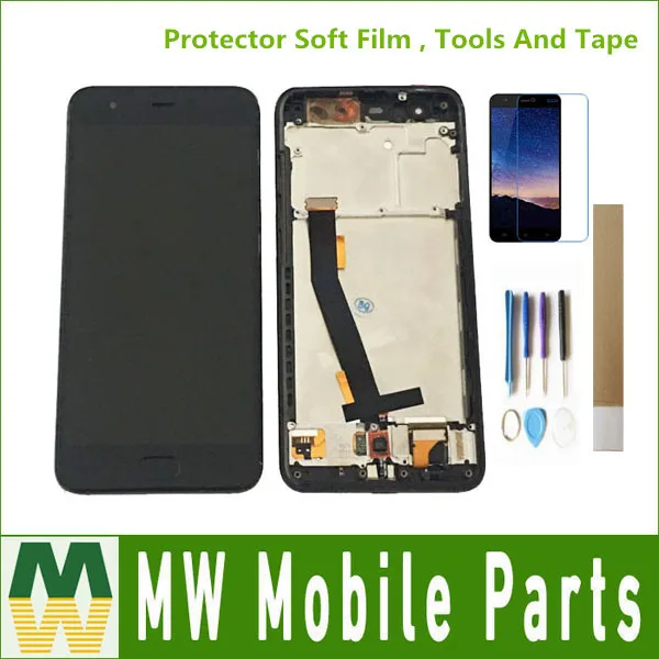

For Xiaomi 6 Mi6 Mi 6 LCD Display+Touch Screen Digitizer With Frame With fingerprint With Big IC Black White Gold with kit