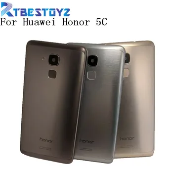 

Genuine Metal Housing Cover Battery Door Case For Huawei Honor 5C With Camera Glass Lens + Power Volume Keypad Button