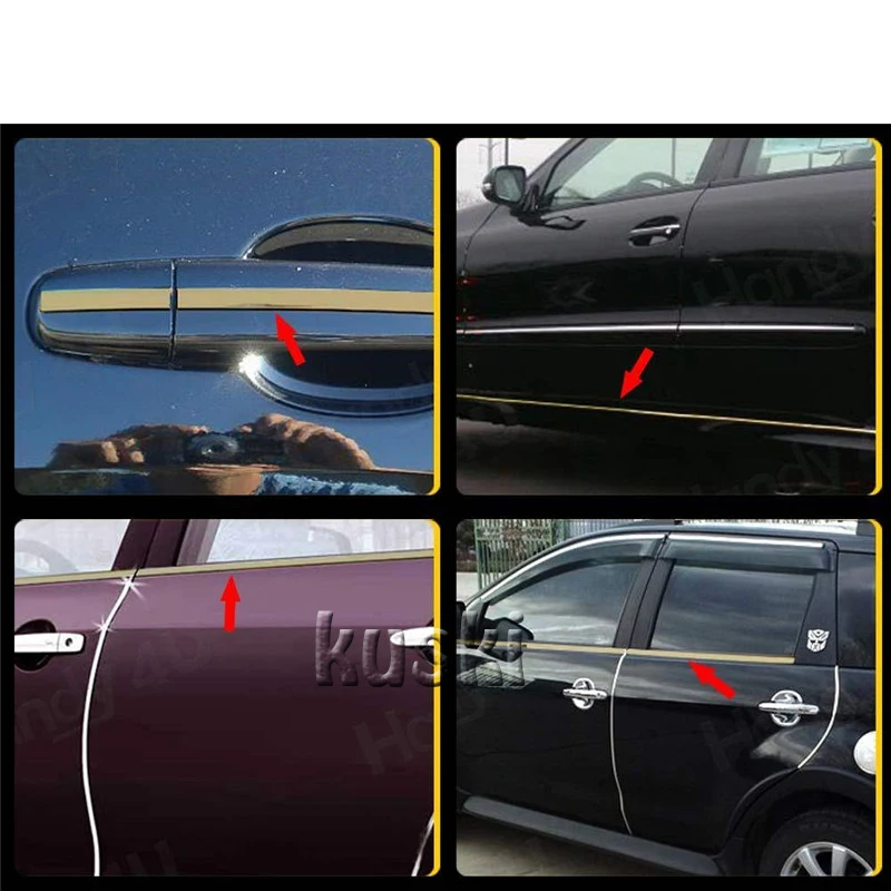 Хромированная декоративная наклейка для автомобиля 6 8 10 15 20 22 25 30 мм VW Polo Passat B5 B6 CC