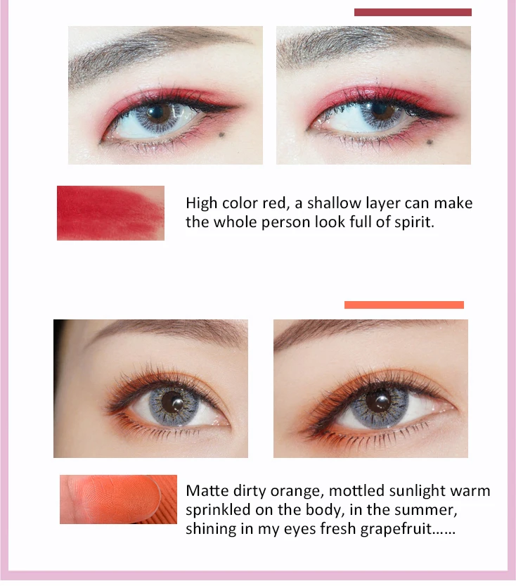 HOLD LIVE 12 Colors Eyeshadow Palette Matte Diamond Glitter Focus Charm Eye Shadow Palette Pigment Nude Eyes Makeup Set (8)