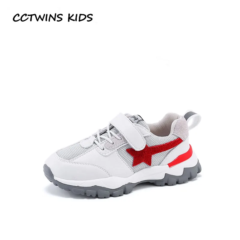 

CCTWINS Kids Shoes 2019 Spring Children Fashion Trainer Babys Boys Brand Sport Sneakers Girls Genuine Leather Star Shoes FS2657