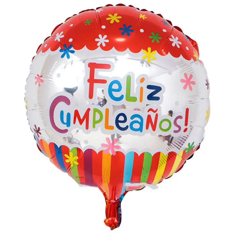 50 шт. 18 дюймов с днем рождения воздушный шарик из алюминиевой фольги гелиевые шары украшения для дня рождения Детские игрушки