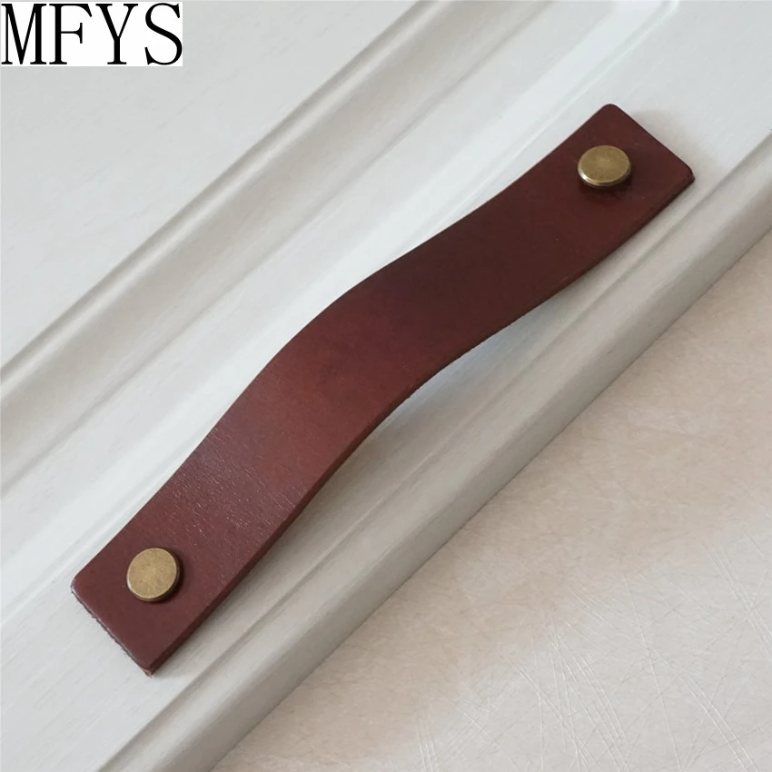 3.75'' 5'' 6.3'' Antique Bronze Cabinet Handles Brown Leather Dresser Handles Drawer Knobs Pulls Door Handle Kitchen Pulls Knob