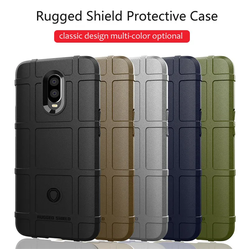 On Case For Oneplus 6 T 6T Cases One Plus Back Covers Soft Silicone TPU Army Matte Shield Anti-knock Fashion Lattice Black | Мобильные