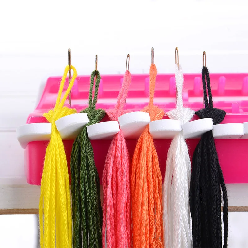 

Hot Sale Cross Stitch Line Embroidery Floss Organizer Tool Dedicated 30 Needles Pins Wire Holder Tools