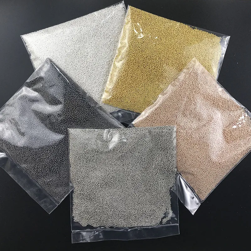 Billig Swagpick 300g Stahl Ball Metall Silber Gold Caviar Perlen Mini Nagel Kunst Dekorationen Großhandel Preis