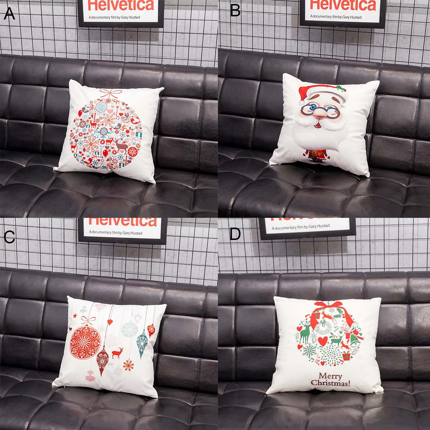 Behogar عيد ميلاد سعيد قصيرة أفخم غطاء مسند كنبة مربّع حالة وسادة المخدة لعيد الميلاد حزب المنزل كنبة مكتب الديكور