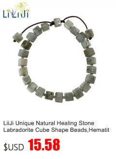 LiiJi натуральный камень Богемия друзы кулон Лабрадорит Будда Исцеление сила камень браслет для женщин и мужчин подарок дропшиппинг