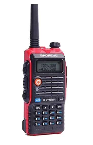 BAOFENG 8 Вт UV-B2 PLUS портативная рация 4800 мАч UHF VHF любительский портативный мобильный Ham CB радио сканер КВ трансивер Woki Toki UV-5R - Цвет: Red radio