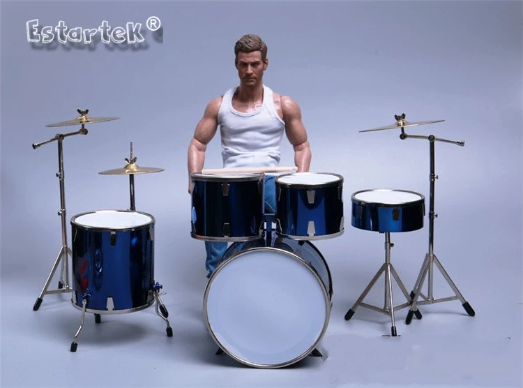 

Estartek 1/6 Musical Instruments Model Drum Kit for 12inch Phicen Jodoll Lovely Doll Uniquedoll Action Figure Sence DIY