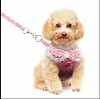 

Breathable Mesh Small Dog Pet Harness and Leash Set Puppy Cat Vest Harness Collar For Chihuahua Pug Bulldog Cat arnes perro