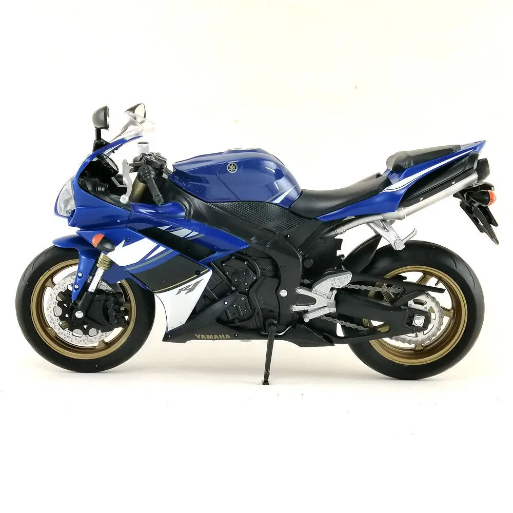 Welly 1:10 YAMAHA YZF R1 синий мотоцикл велосипед Модель игрушки в коробке