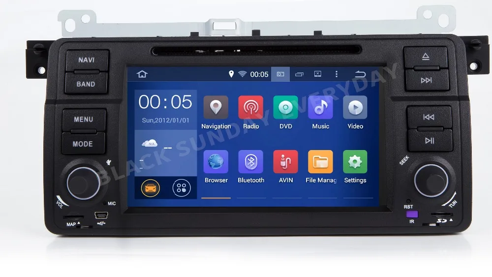 Top 7" IPS AutoRadio 1 Din Android 8.1 Car DVD Player For BMW E46 M3 318/320/325/330/335 Rover 75 1998-2006 GPS Navigation BT Wifi 0