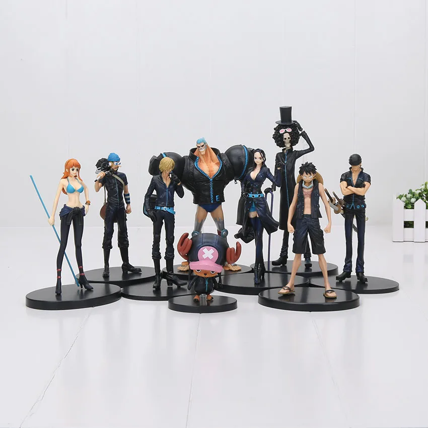 Фигурки героев Luffy Chopper Brook Sanji Nami Zoro franky usopp nico игрушки на Рождество 3 шт./компл. 9-22