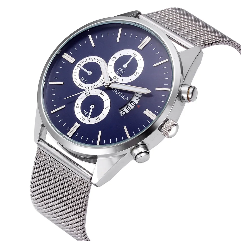 

GENILA Luxury Wristwatch For Men Quartz Watch Business Stylish Design Male Wrist Watches Stainless Steel Watchband Wristwatches