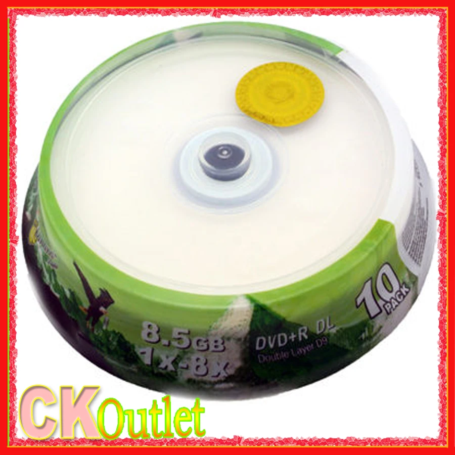 8.5gb dvd r Banana DVD+R DL 8.5GB 10Pcs + Free Gift 8X D9 Double Layer ...