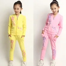 Children s clothing female child autumn clothes set kids spring and autumn long sleeve casual sports