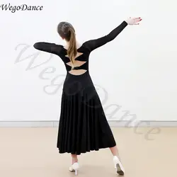 Новый стиль женские современные Танцы платье Вальс Практика бальных танцев конкуренции платья