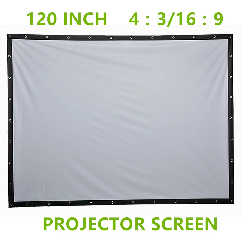 Nierbo 120 Inches Screen Fabric Canvas Projection Screen Matte