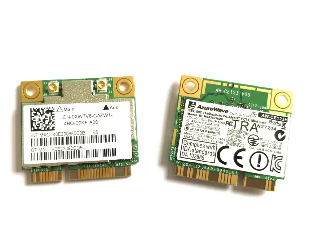 Карта Mini PCI E bcm94 2 Мб/с 802.11ac Wi Fi Bluetooth 867 беспроводная связь AC WLAN BT 4 0|wifi bluetooth|mini pci-e