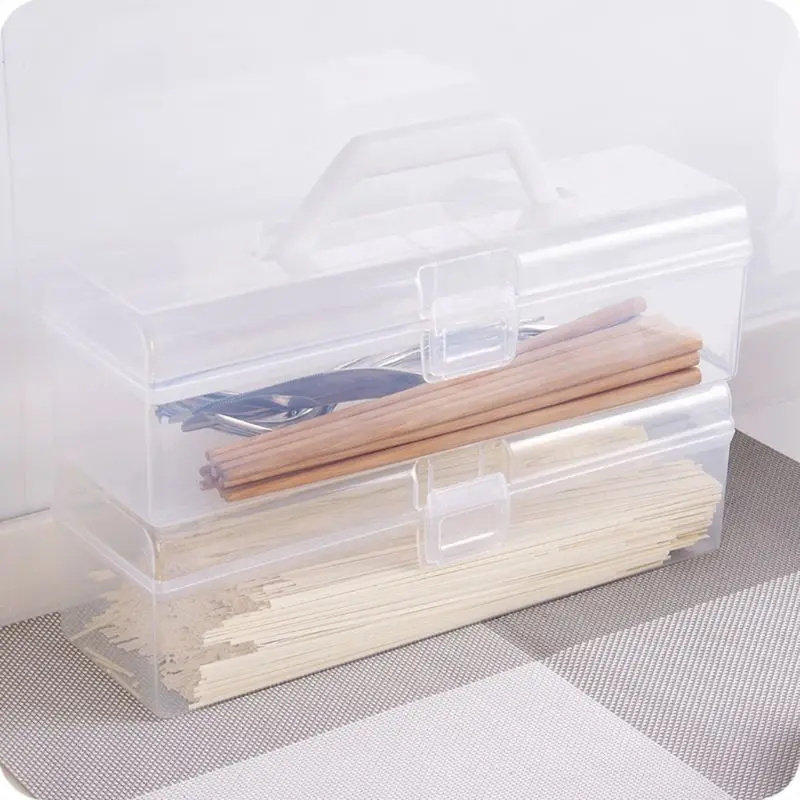 

Kitchen Handheld Chopsticks Tableware Spaghetti Noodle Food Storage Box Pasta Container With Lid