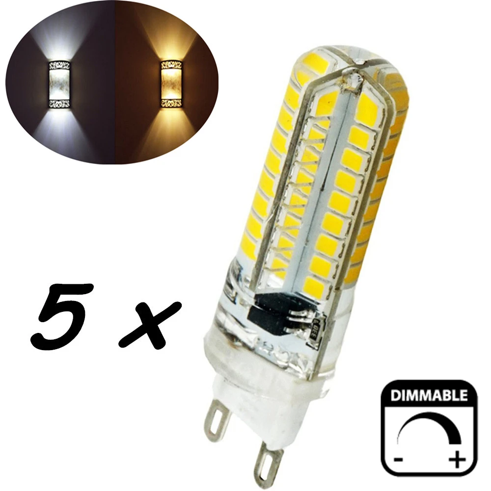 Zonnebrand Tenen Verbergen Dimbare 5 Watt Siliconen Gecoat G9 LED Lamp 360 Graden G9 Gloeilamp 40 w  Equivalent 72 stks Epistar SMD 2835 LED G9|smd 2835 led|smd 2835led g9 -  AliExpress