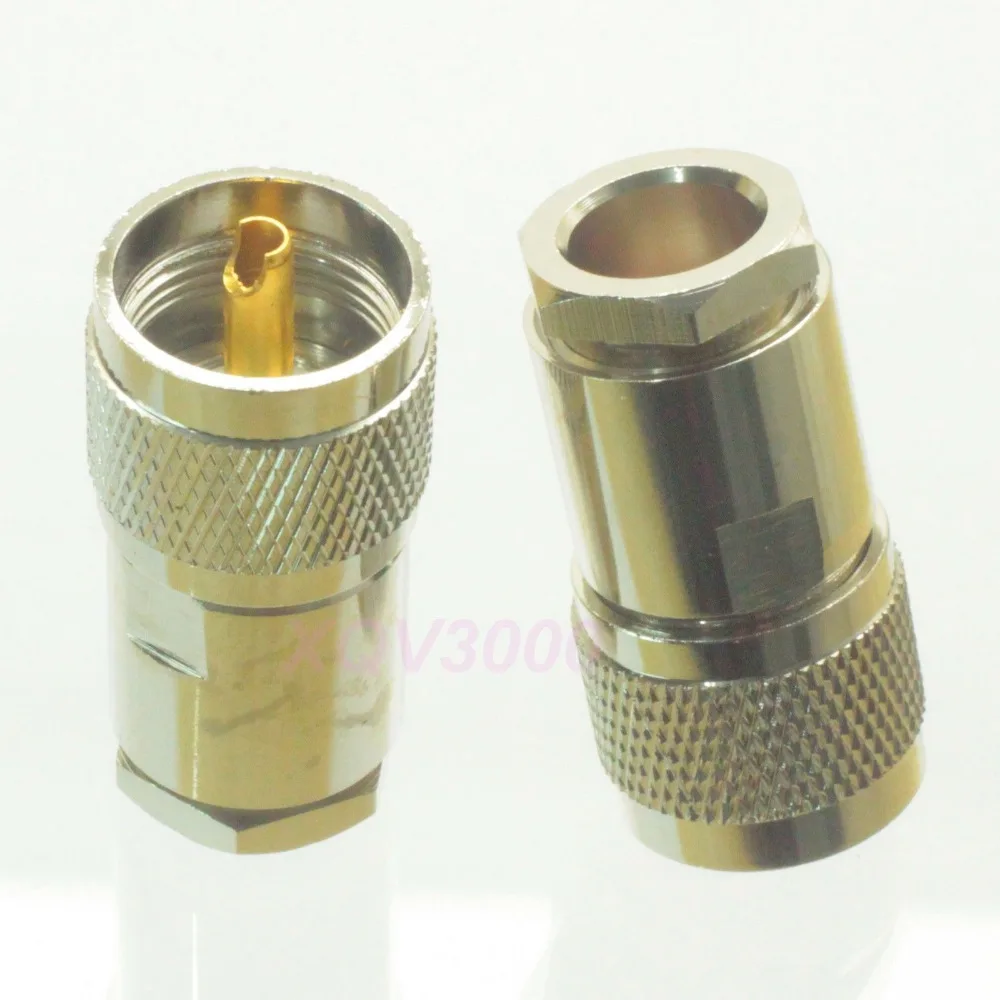 

1pce Connector PL259 UHF male plug pin clamp for RG8 LMR400 RG213 RG165 COAXIAL