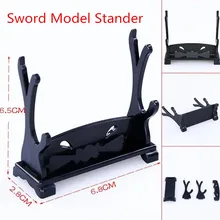 6,8 см мини пластик самурая косплэй Animne меч катана вакидзаси Танто держатель Стенд экрана 1 слои подставка