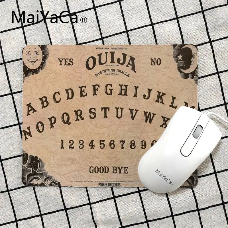 MaiYaCa высокое качество Ouija доска DIY дизайн игровой с узором коврик для мыши Размер для 18x22 см 25x29 см маленький коврик для мыши - Цвет: No Lock Edge18x22cm