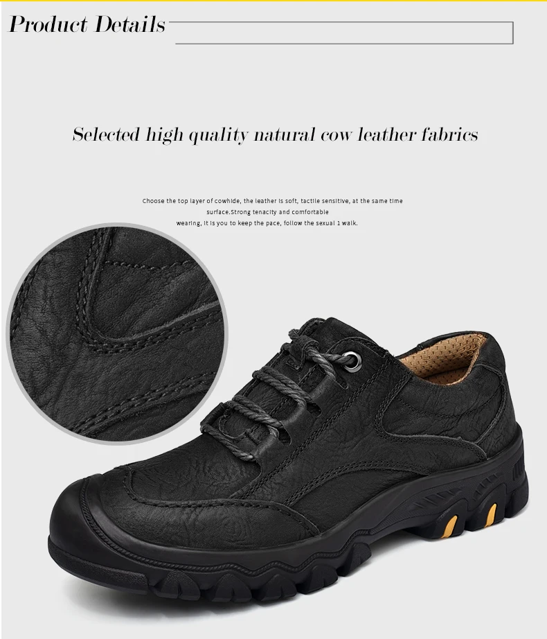 MVVT/мужские рабочие ботинки высокого качества; ботинки из натуральной кожи; Мужские Зимние ботильоны; модная мужская обувь на платформе