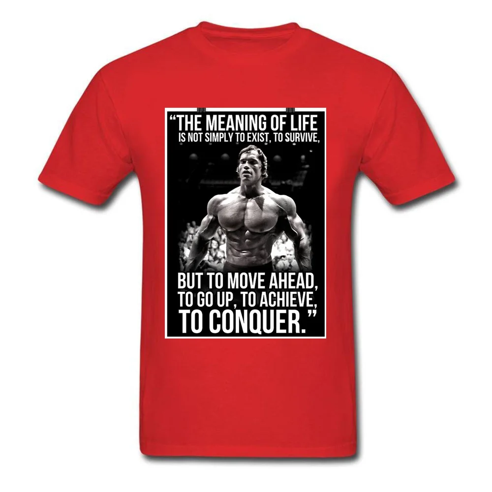 Fashion Men T Shirt Arnold Schwarzenegger Boxer Top T-shirts 100% Cotton Round Collar Short Sleeve Clothing Shirt Leisure Arnold Schwarzenegger Boxer red