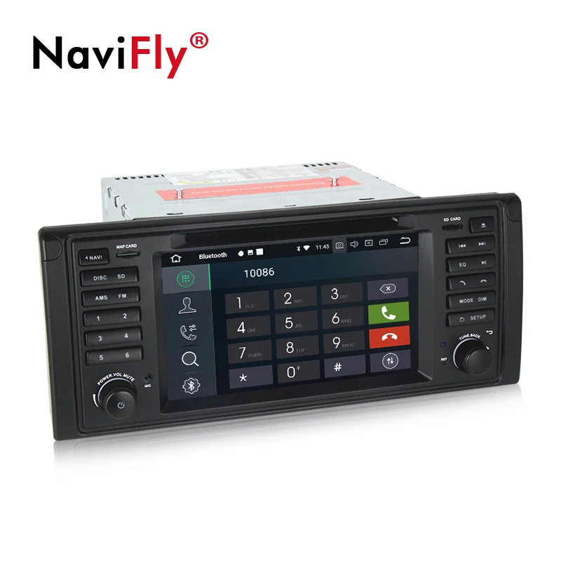 Best NaviFly car multimedia player for bmw E39 X5 M5 E53 car dvd gps system Video audio stereo player head unit IPS DSP 4GB+32GB 2