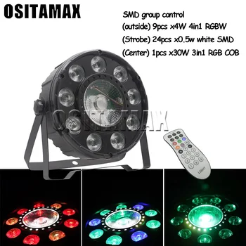 

LED Par 9x4W 4in1 RGBW With DMX512 for club disco DJ Sound Activated Disco Stage Light Lumiere Christmas Projector Dj Club Par