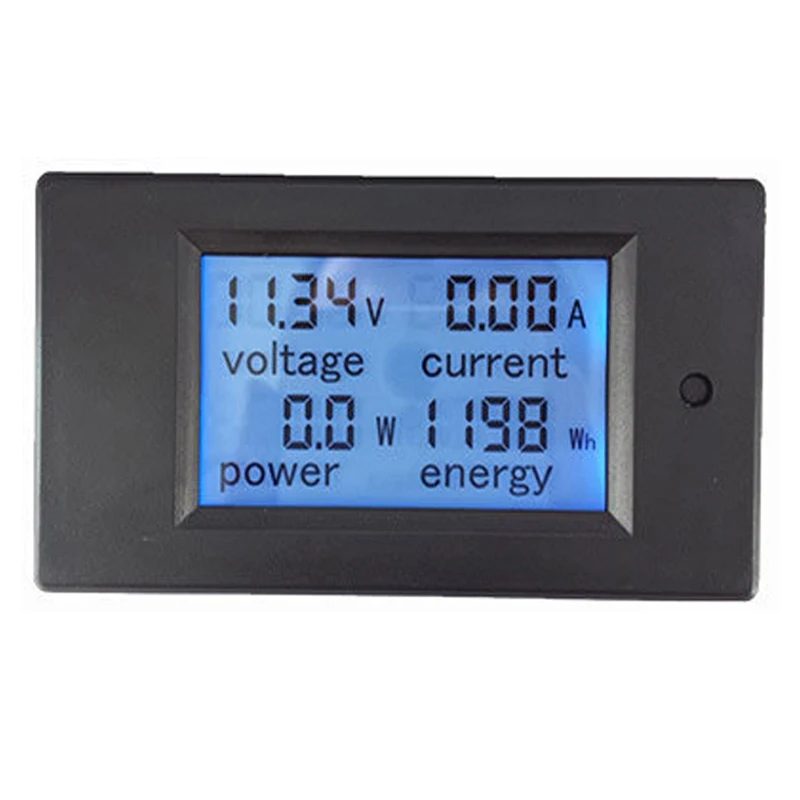 

4in1 DC 50A Digital LCD Power Meter Monitor Electric Power Energy Meter Wattmeter Voltmeter Ammeter 12V 24V 50A 75mV Shunt