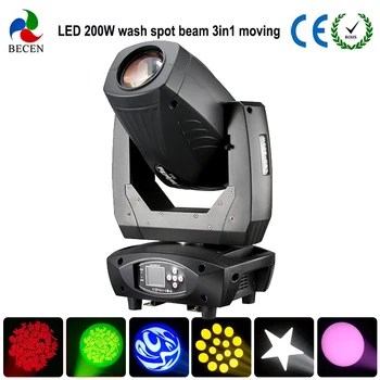 

200w 3in1 Beam Moving Head Light Spot Wash Effect for Party Stage Light DMX512 DJ stage lighting