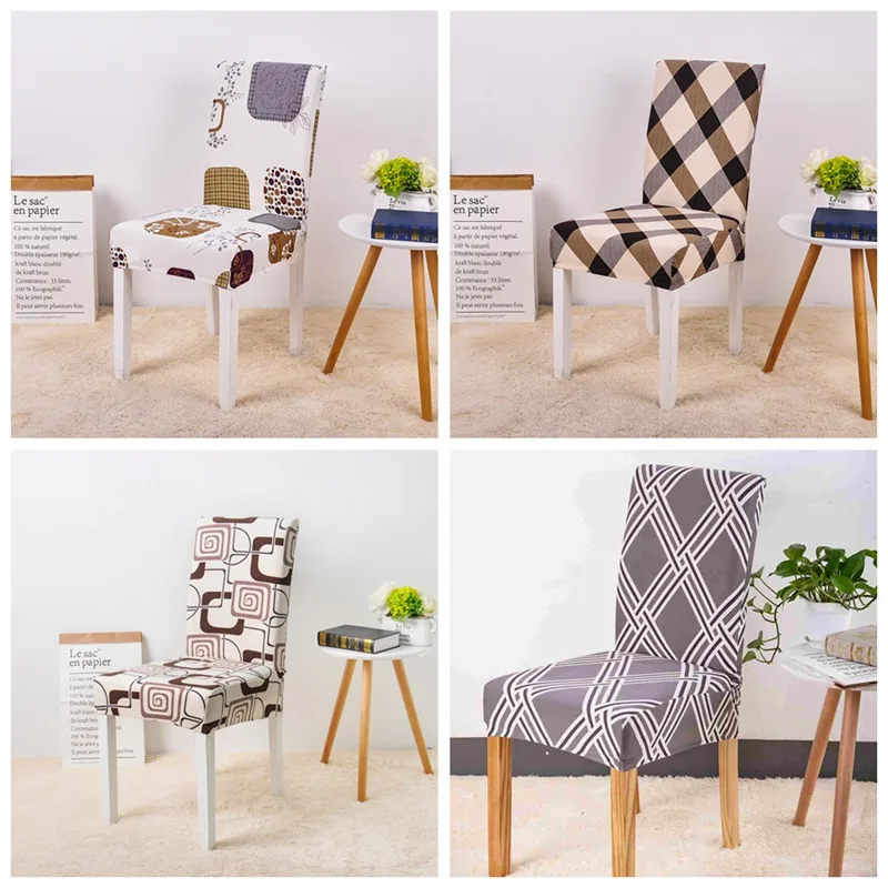chair cover plaid