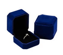 Свадебные обручальные кольца коробка для сережек ожерелье браслет Ювелирные изделия Чехол на День святого Валентина подарочная упаковка 10 цветов - Цвет: Blue ring box