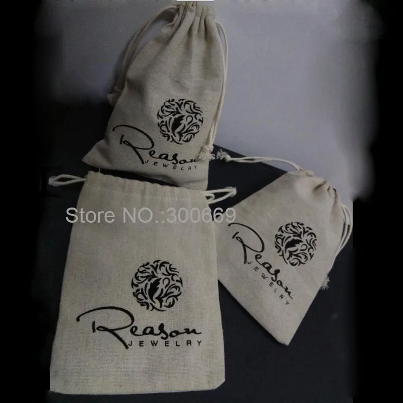 

10x12cm (4*4.5")Cotton Linen Storage Package Bag Drawstring Bag Small Coin Purse Christmas Gift pouch Jewelry Packaging