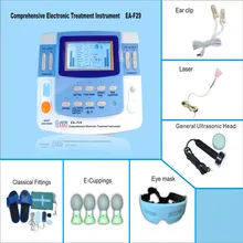 low frequency 9channels physiotherapy magnetic device laser therapy with electrode pads CE approved EA-VF29 free shipping