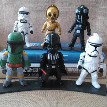 

Star Wars Black Knight Darth Vader Storm TrooperStorm See-Threepio C-3PO Trooper Aqualish Action Figure Doll Model starwars Toy