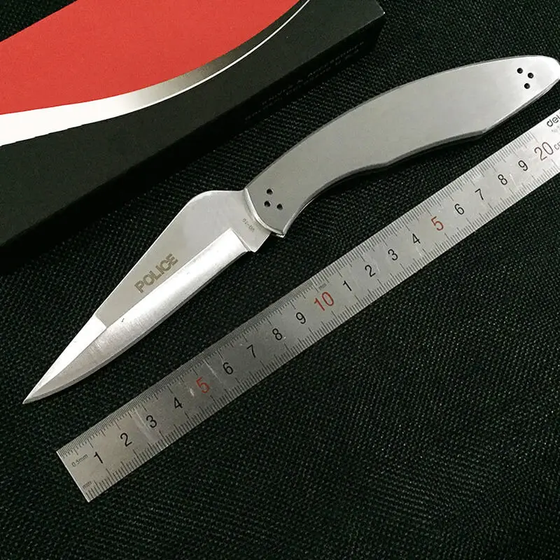 

Super Military Folding Knifes C07 POLICE Plain Edge Camping Tool VG-10 blade Steel handle Hunting Survival Tactical Edc Knives