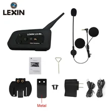 LEXIN 2016 Newest R6 Helmet Intercom 1200M Motorcycle Bluetooth Intercom Headset 6 Riders Helmet Intercomunicador Motocicleta